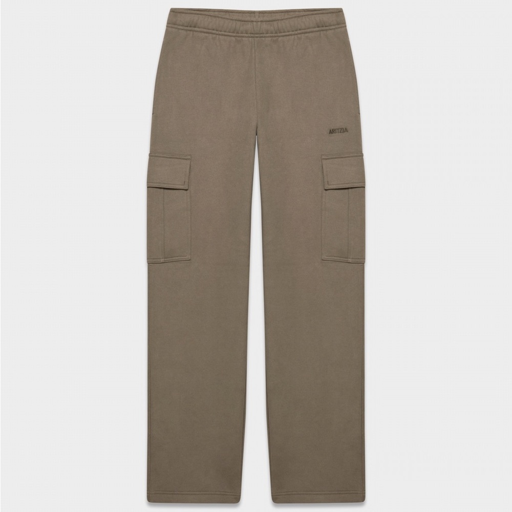 ARITZIA CARGO SWEATFLEECE SWEATPANTS IN TURNER TAUPE